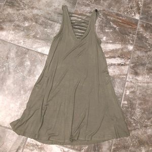Olive green dress